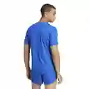 Adidas Camiseta Adizero E Tee Para Hombre Azul Talla S