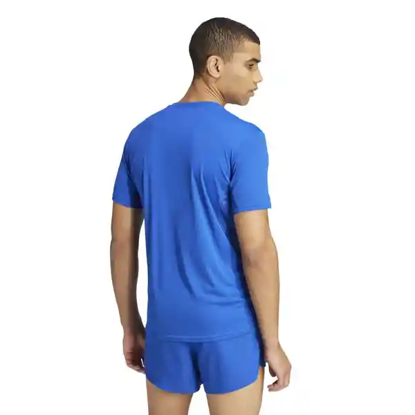Adidas Camiseta Adizero E Tee Para Hombre Azul Talla S