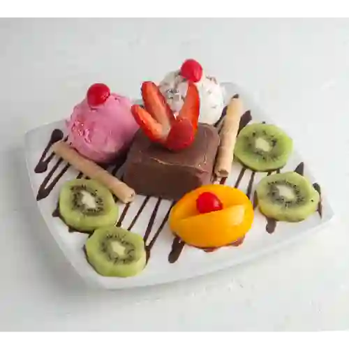 Brownie con Helado