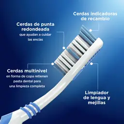 Cepillo Clean Complete Suave 3 Unidades