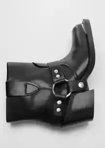 Botines Peter Negro Talla 42 Mujer Mango