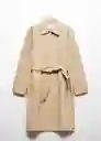 Gabardina Trench Classic Beige Talla XL Mujer Mango