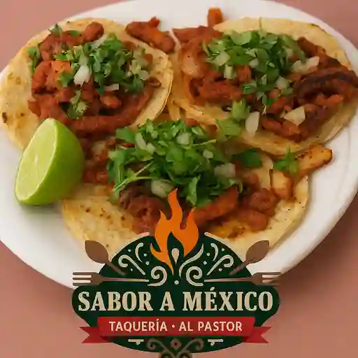 Orden de tacos al pastor (3 unidades)