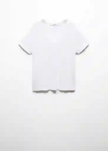Camiseta Vispi Blanco Talla XS Mujer Mango