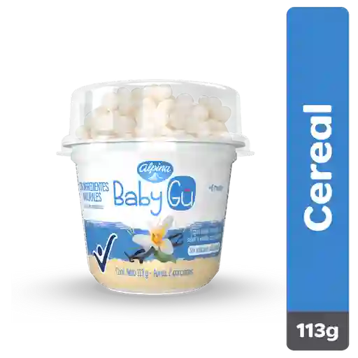 Baby Gu Yogurt Sabor a Vainilla con Cereal