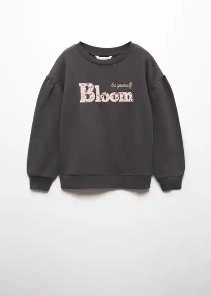 Sudadera Bloom Niñas Antracita Talla 14 Mango