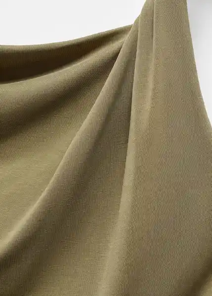 Top Cupe Khaki Talla S Mujer Mango