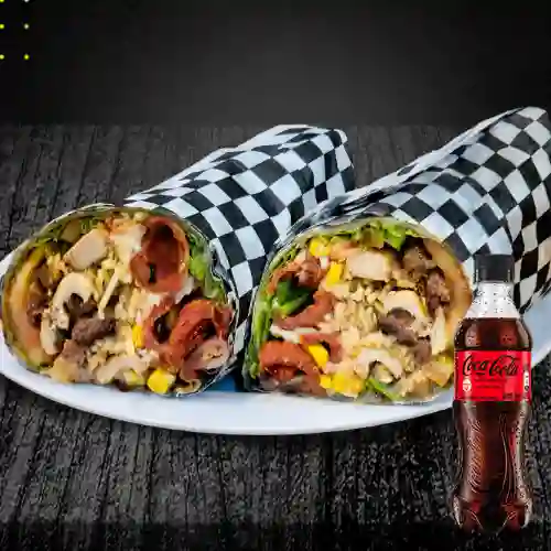 Combo Shawarma Mixta + Coca Cola Sin Azúcar 400 ml