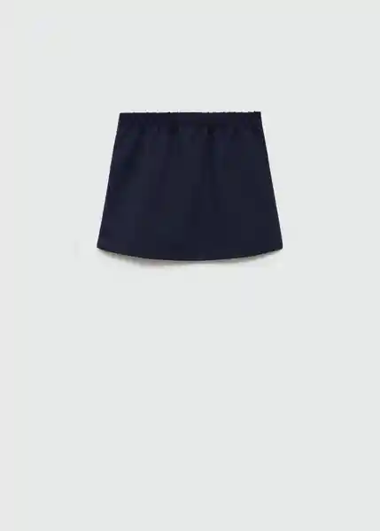 Falda Camille Navy Talla 06 Niñas Mango