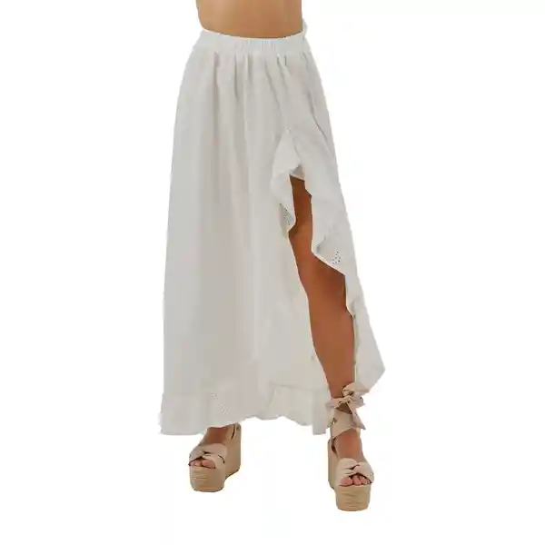 Falda Larga Sole Blanco Talla M