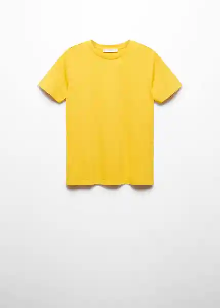 Camiseta Chalacai-X Amarillo Talla 24 Mujer Mango