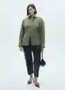 Camisa Aurelia Khaki Talla S Mujer Mango