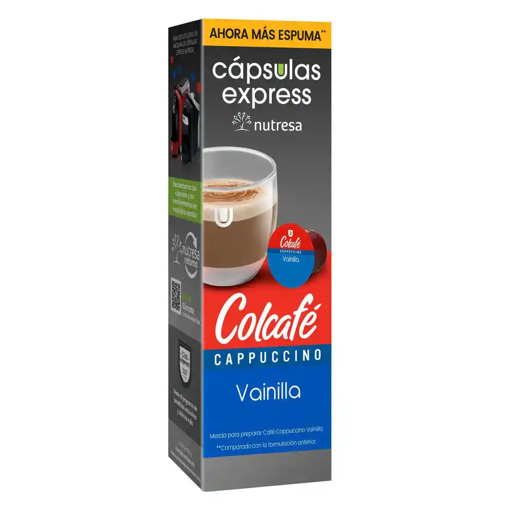  Nutresa  Colcafé  Capsula Express Cappuccino Vainilla 