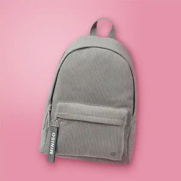 Maleta de Pana Gris Serie Miniso