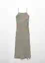 Vestido Dresden Beige Talla 20 Teen Niñas Mango