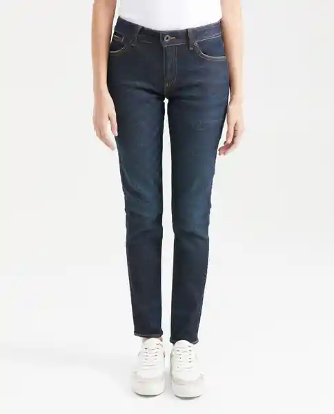Jean Low Rise Rusty Azul Dark Ultra Oscuro Talla 6 Chevignon