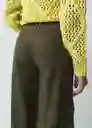 Pantalón Rubí Verde Galeras Ultraoscuro Talla 6 532G377 Naf Naf
