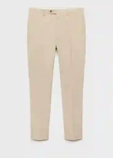 Pantalón Milan Beige Talla 46 Hombre Mango