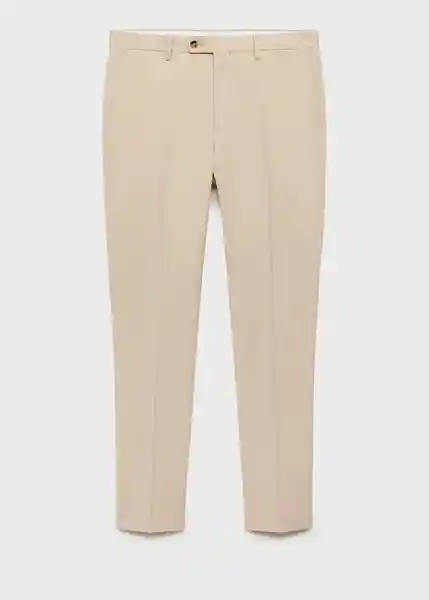 Pantalón Milan Beige Talla 46 Hombre Mango