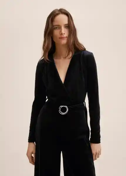 Mono Tuxedo1 Negro Talla L Mujer Mango