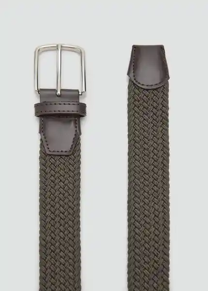 Cinturón Elastic Khaki Talla 90 Hombre Mango
