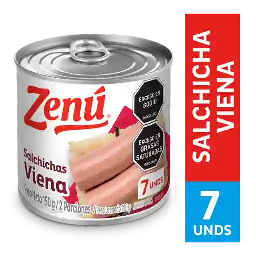 Zenú Salchicha Tipo Viena de Res