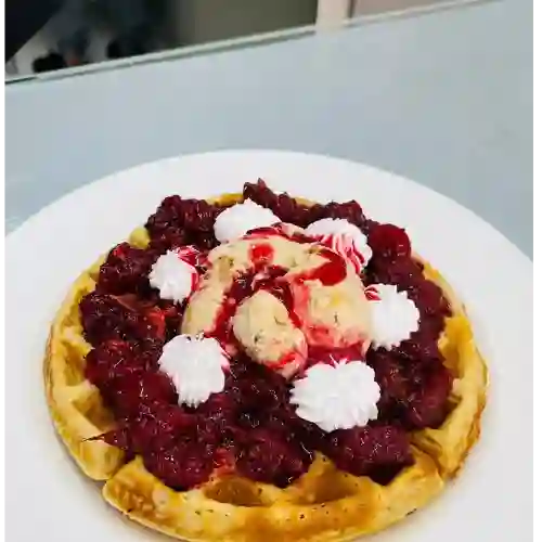 Waffles Gelato de Frutos Rojos