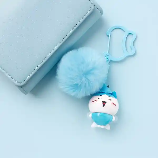Llavero Hachiware Chiikawa Elf Light Pendant Azul Claro Miniso