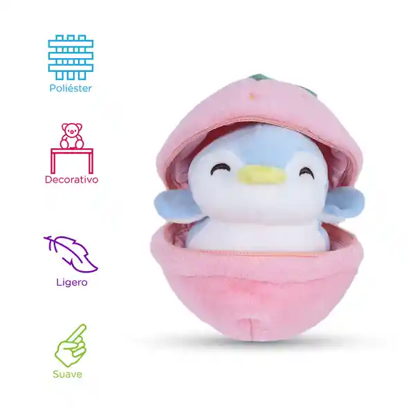 Peluche Caja Ciega Fruit Series Penguin de Fresa Miniso