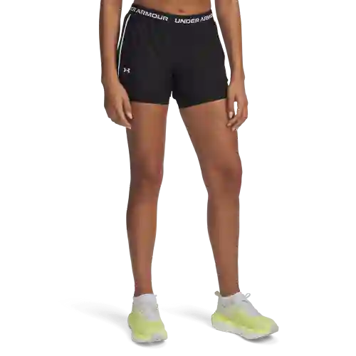 Under Armour Pantaloneta Play Up 2-In-1 Mujer Negro T SM