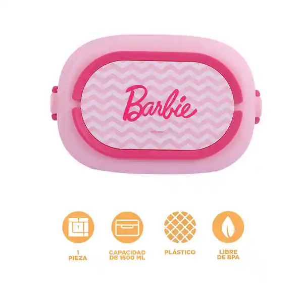 Contenedor Para Alimentos de Doble Capacidad Barbi Miniso