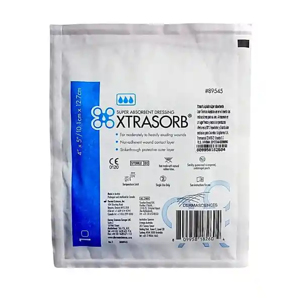 Xtrasorb Aposito Super Absorbente 10.1 x 12.7 cm