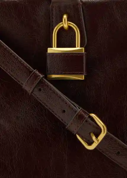 Bolso G Agnes Chocolate Talla 99 Mujer Mango