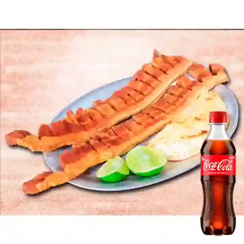 Combo Plato de Chicharon +Cocacola Orig 400ml
