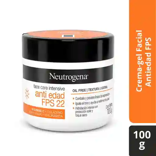 Crema Hidratante Facial FPS 22 Neutrogena Face Care Intensive 100g