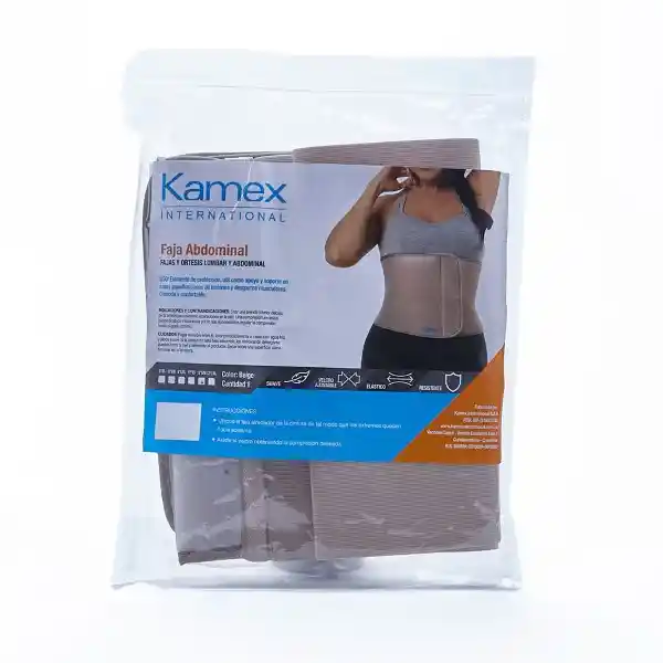 Kamex Faja Abdominal Ref Km702 Talla S-m