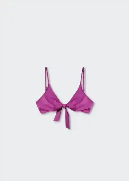 Top Bikini Abril Morado Talla 25 Mujer Mango