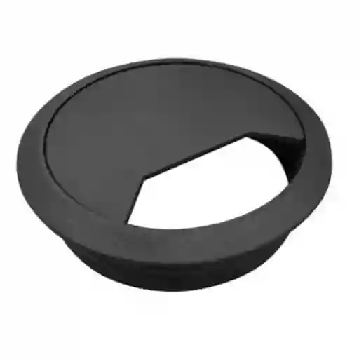 Jwc Pasa Cable Redondo Negro 60 mm