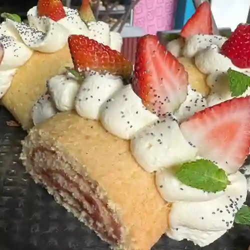 Rollo de Fresa y Vainilla