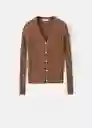Cárdigan Flurry Chocolate Talla M Mujer Mango