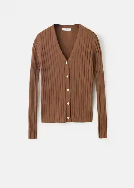 Cárdigan Flurry Chocolate Talla M Mujer Mango