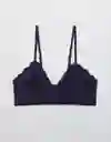 American Eagle Bralette Encaje Picnic Naval Talla S