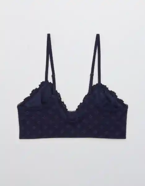 American Eagle Bralette Encaje Picnic Naval Talla S