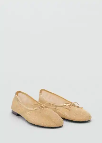 Zapatos Amelia1 Oro Talla 38 Mujer Mango