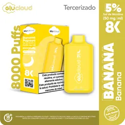 Glucloud Vape Banana Papaya 8K 8000 Puff