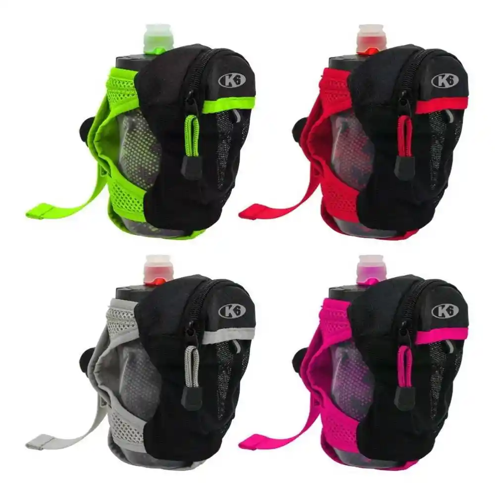 K6 Bolso de Mano Para Correr Con Caramañola Running Rojo