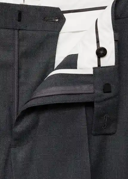 Pantalón Milan Gris Talla 40 Hombre Mango