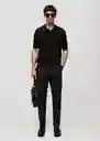 Pantalón Dublino Negro Talla 44 Hombre Mango