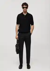 Pantalón Dublino Negro Talla 44 Hombre Mango