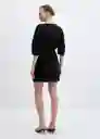 Vestido Wally Negro Talla 26 Mujer Mango